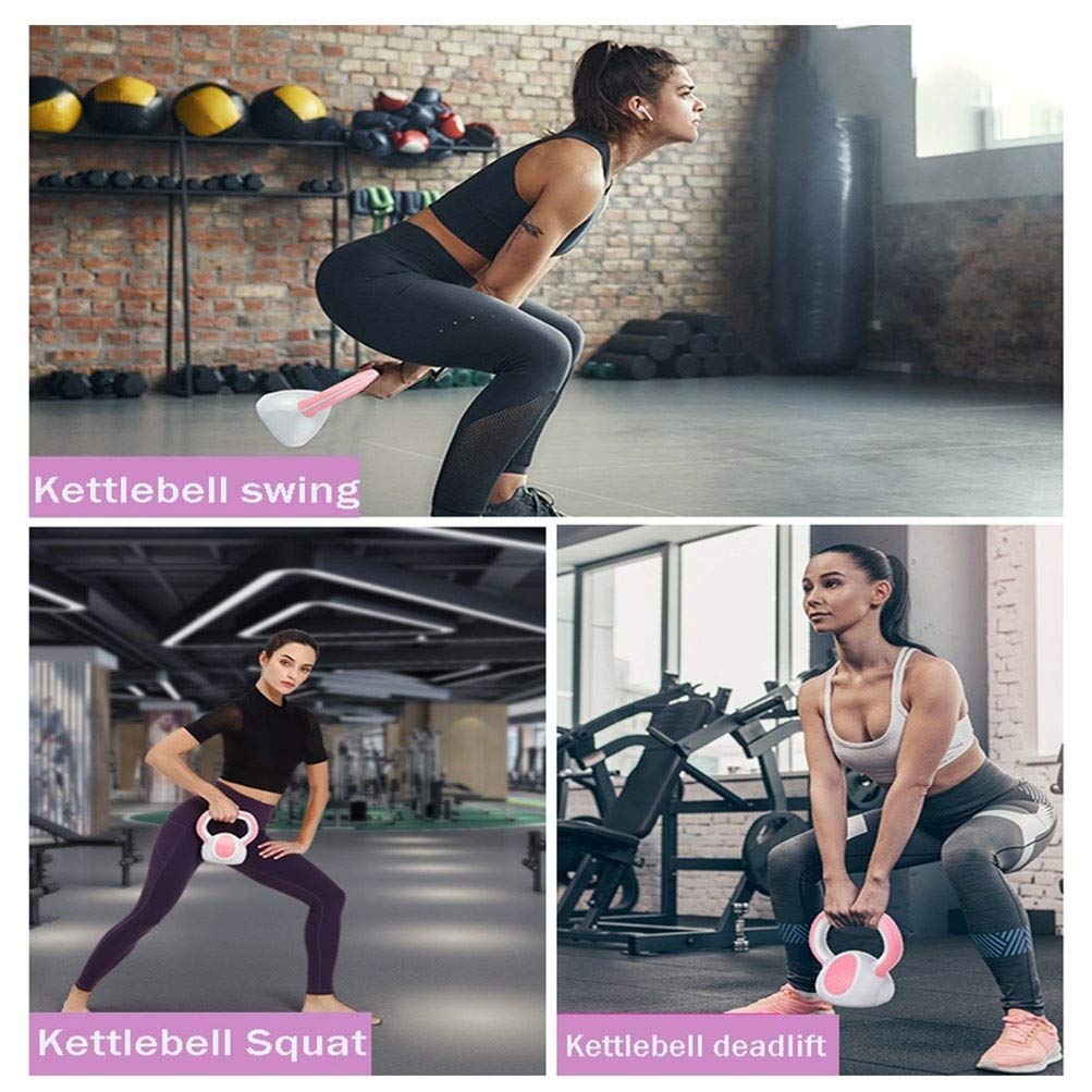 Kettlebells AGYH Fitness Pesas Rusas Dumbbells para Mujer, Equipo De Entrenamiento Cruzado De Yoga Pilates Swing Squat Cross, 2 Kg / 4 Kg / 6 Kg (Size : 2kg/4.4lb)