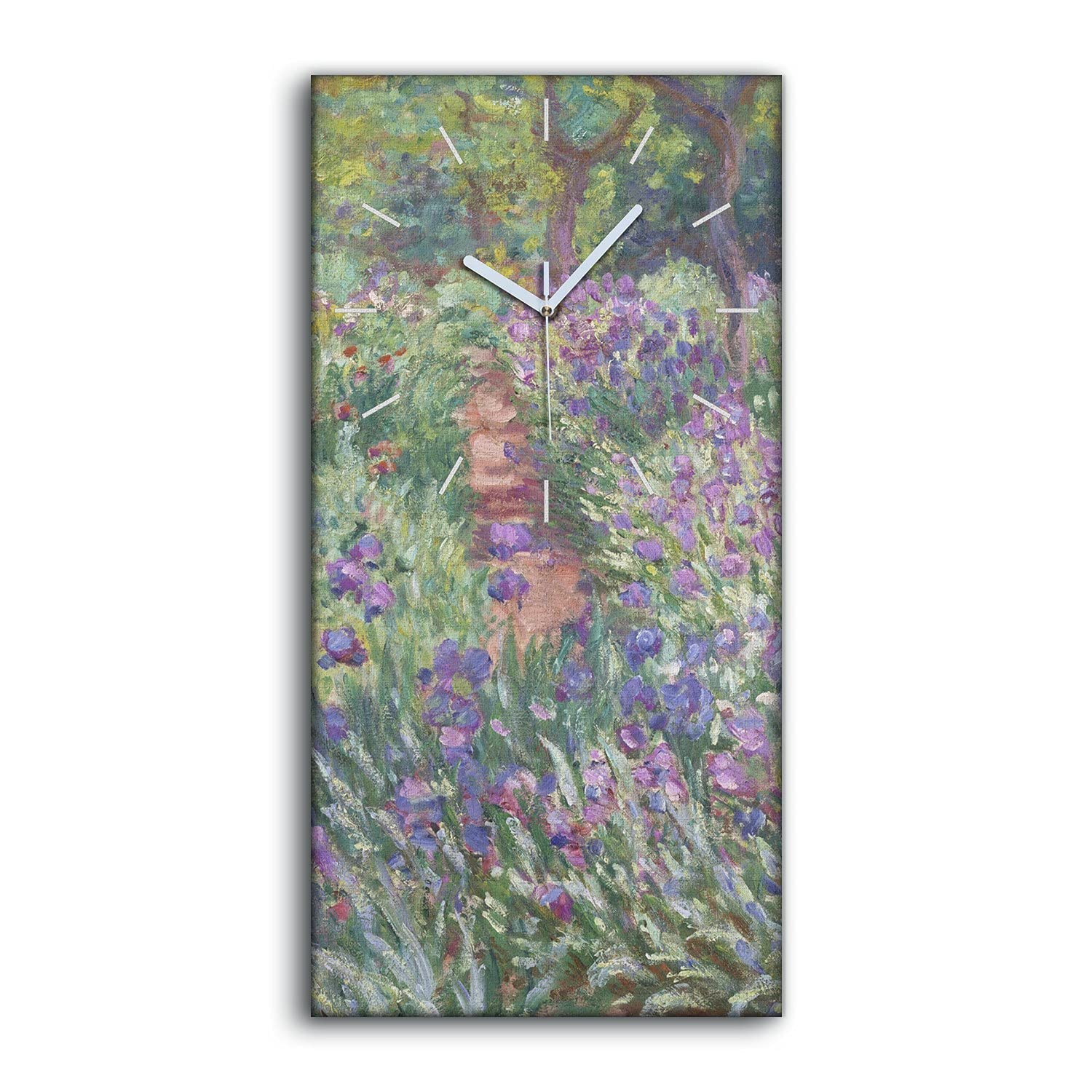 Horloge sur Toile 30x60cm Salon Chambre Tableau Silencieux