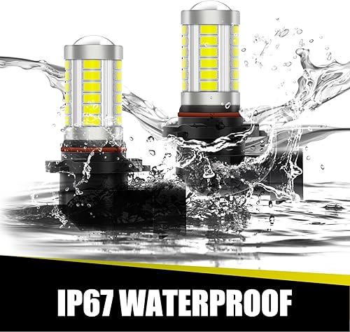 Miniatura 5 de ZBGUN 2 lámparas antiniebla LED 9005 9006 H10, 5730-33SMD de alto brillo Plug and Play DRL, súper conductividad térmica 50000H de reemplazo de