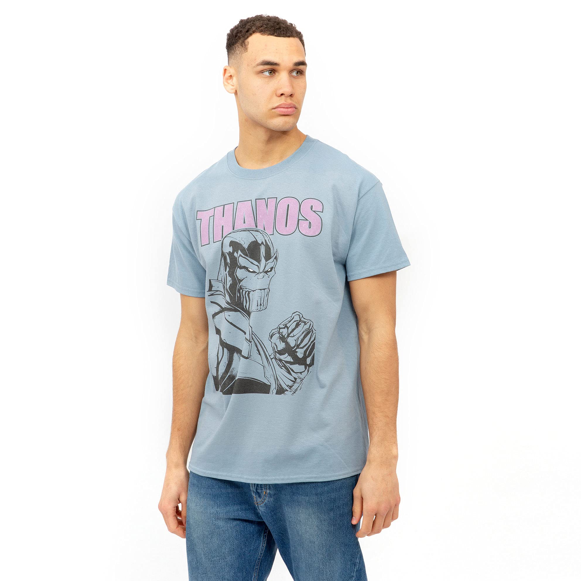 Marvel Men's Blue Thanos T Shirt, S Uk