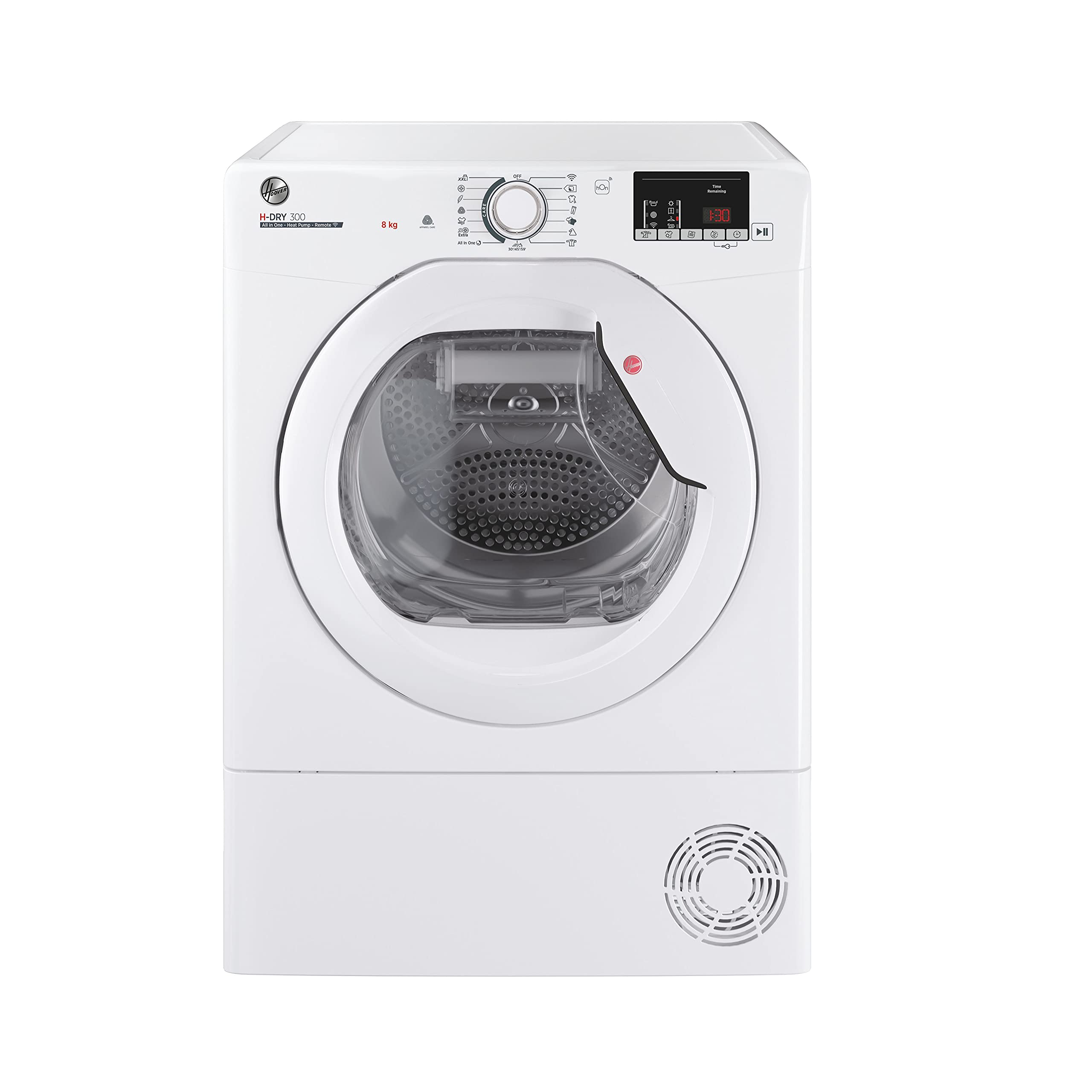 Hoover Hleh8A2De Freestanding Heat Pump Tumble Dryer, A++, 8 Kg Load