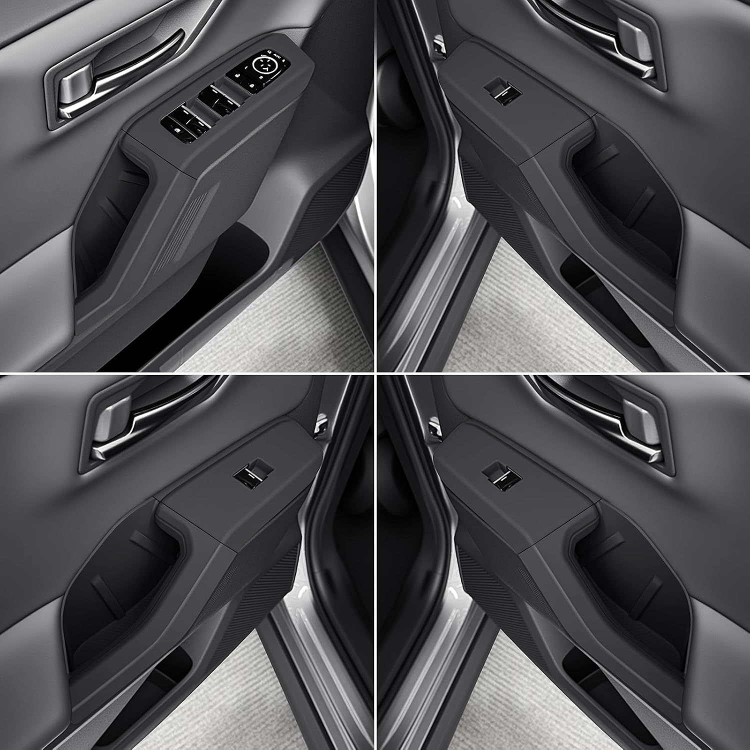 Suitable for RAV4 Silicone Door Armrest Panel Window Cover 2026