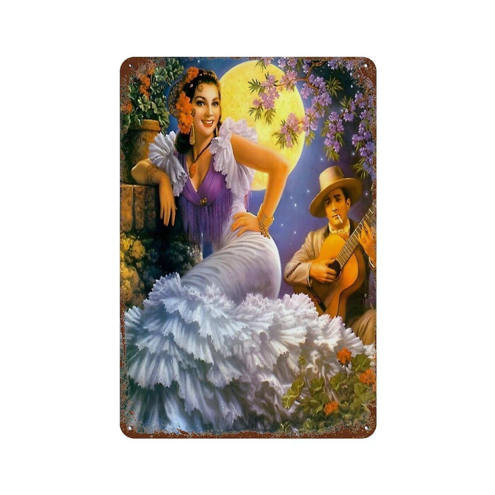 xiaoxiaoshen Jesus Helguera Mexican Painter (11) Wall Decor Art Metal Tin Poster Modern Home Decor Art Home Bar Shop Decorations Vintage Sign 30x20cm