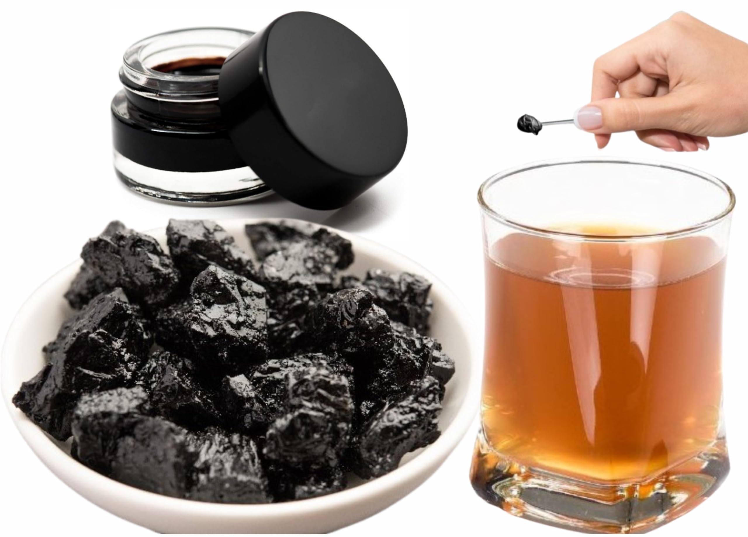 Pure Natural Gilgit Baltistan GB Himalayan Mountains Shilajit Resina 85+Minerali Testato in laboratorio 30G/1 oz UK