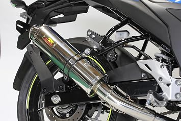 Rear Rise Jixar 250 SF250 Motorcycle Muffler 8BK-ED22Y 2BK-ED22B 22Racing Stainless Steel Muffler Silver Color Full Exhaust Custom Parts Dress Up Replacement Aftermarket Instructions Included Heavy Bass Suzuki GIXXER250 349-009-00