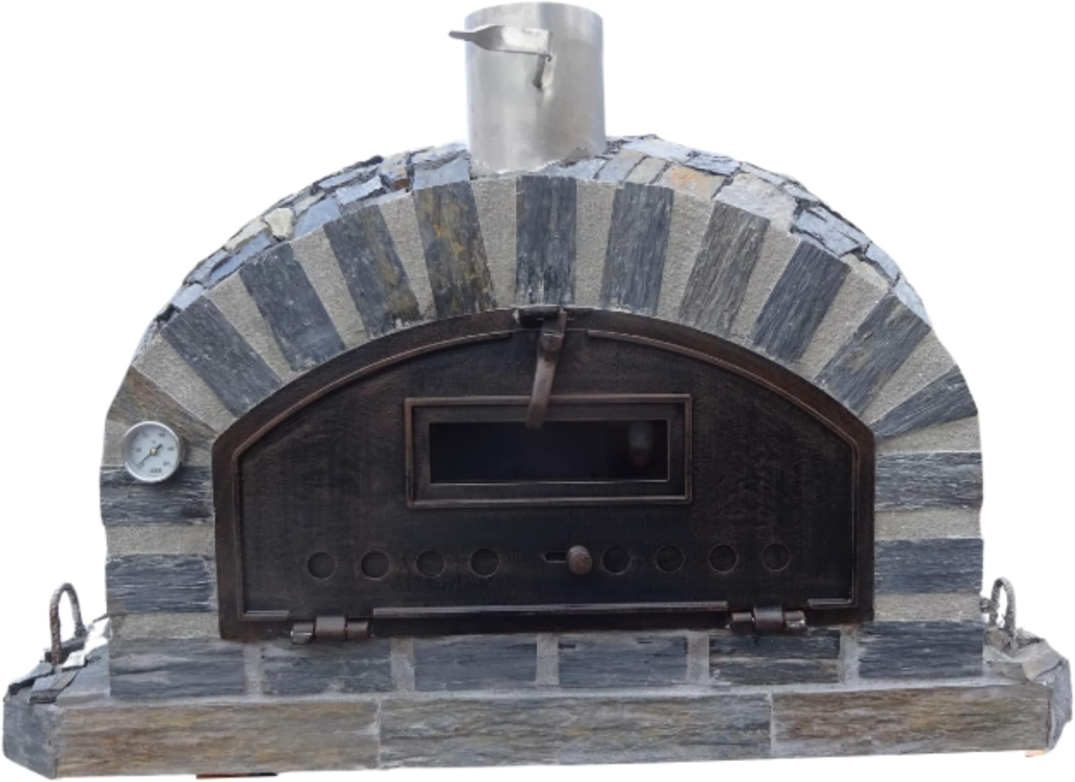 Authentic Pizza Ovens New Pizzaioli Pizza Oven Stone Finish Premium, Wood Fire Outdoor Oven