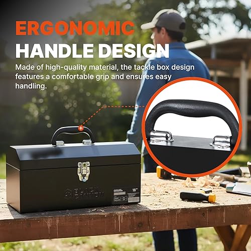 Miniatura 5 de Black Canyon Caja de herramientas de acero portátil de 16 pulgadas 16-18 pulgadas