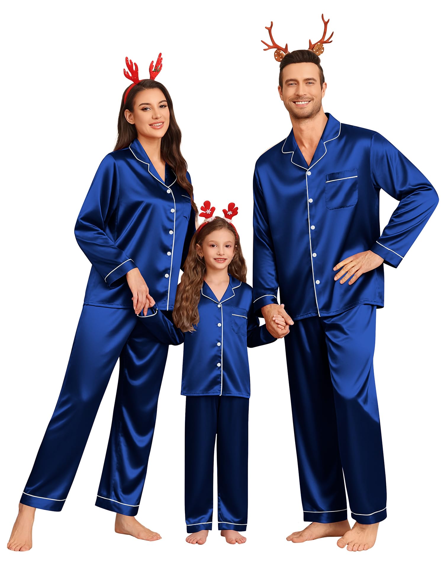 SWOMOG Family Matching Pajamas Set Long Sleeve