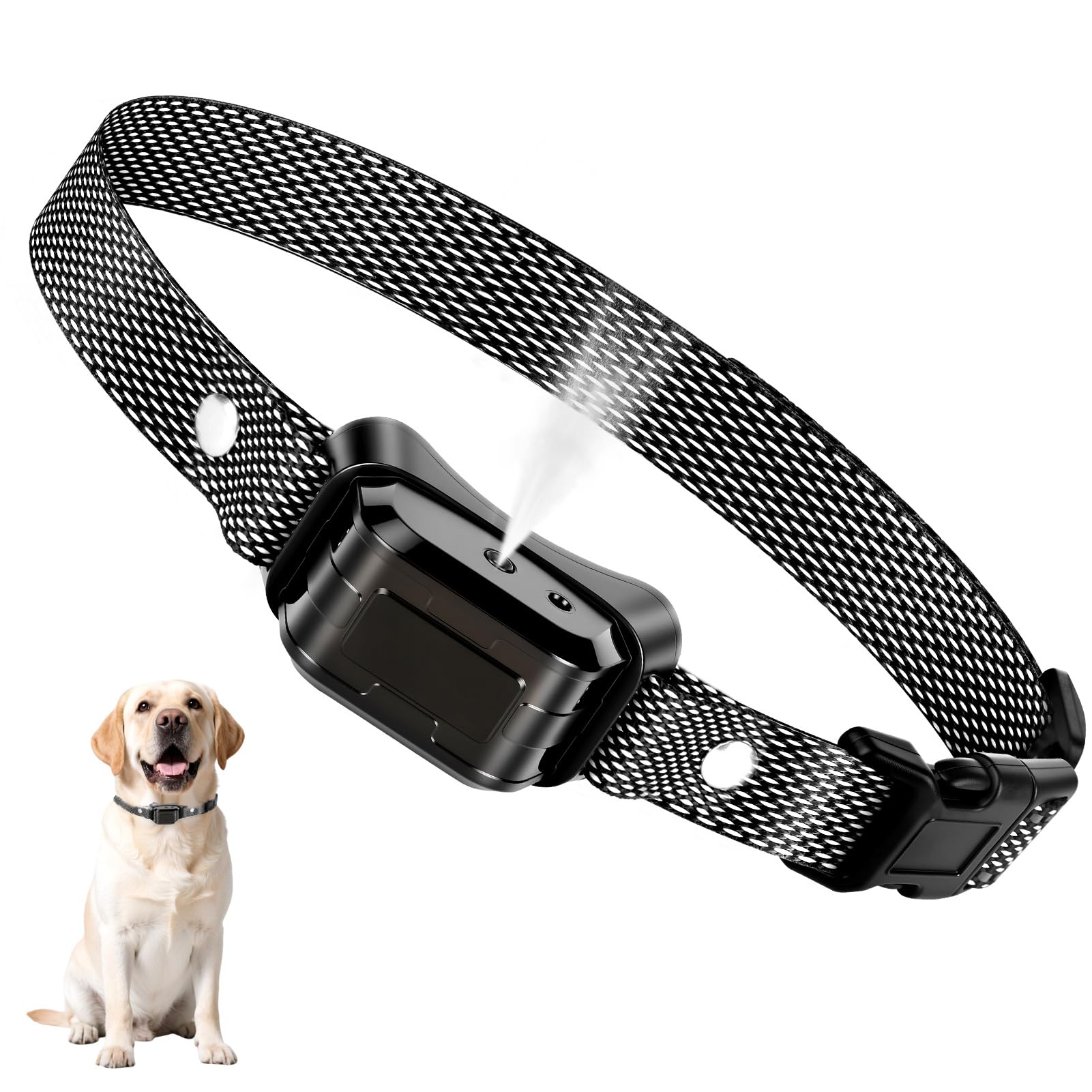 Anti Barking Dog Collars, Waterproof Bark Collar Stop Dog Barking, with 3 Adjustable Sensitivity & Spray Levels,No Shock SAFE HUMANE(Excludes Citronella Spray Refill) for Small Medium Large Dogs