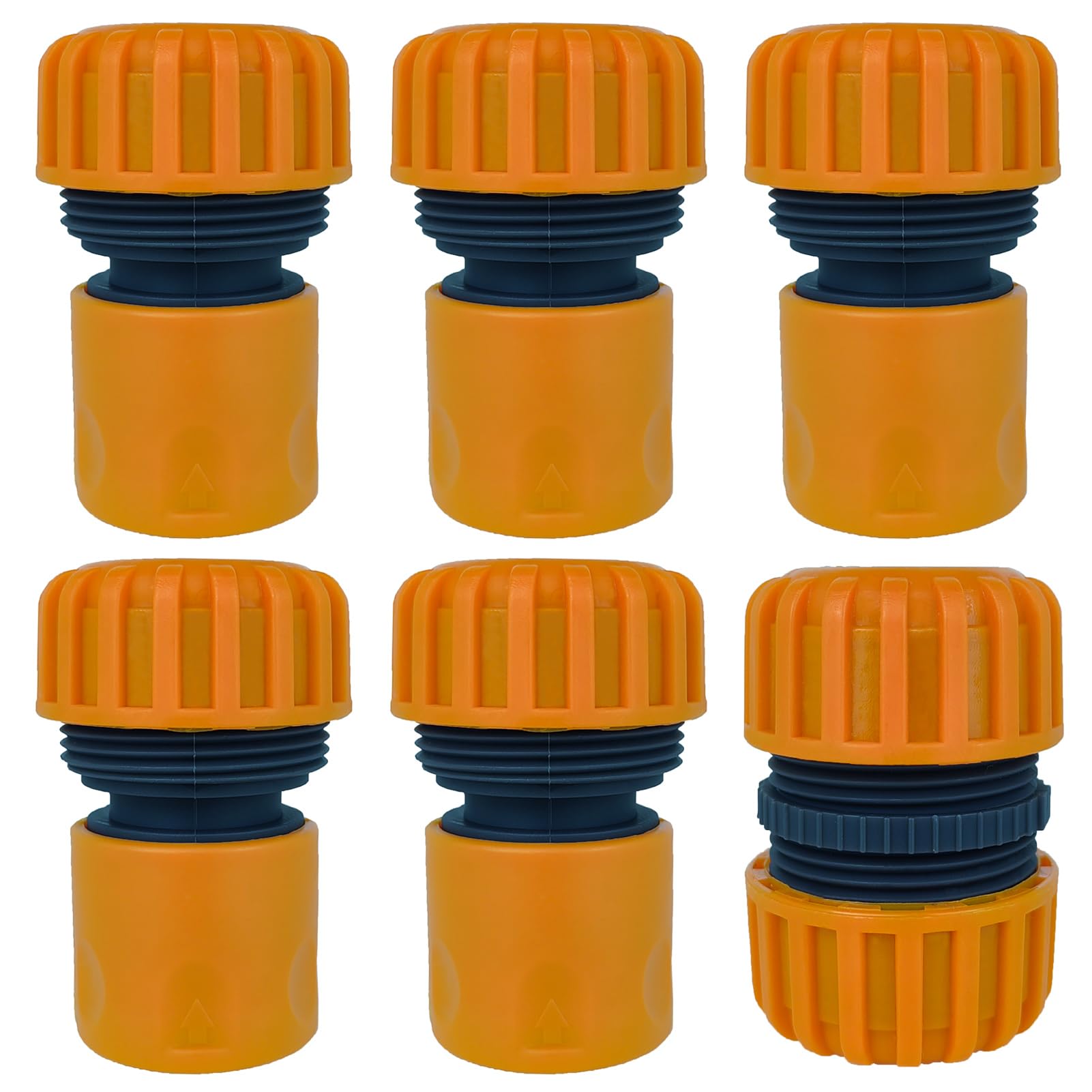 YUANBAO 3/4 Inch Garden Hose End Quick Connectors + Repair Connectors, Pipe Watering Fittings, 3/4 Inch Connectors