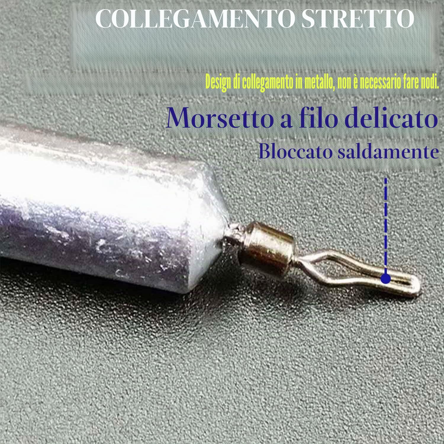 Set Pesi da Pesca Con Scatola, 18 Piombi da 3,5 a 14 g, Sinkers per Attrezzatura da Pesca