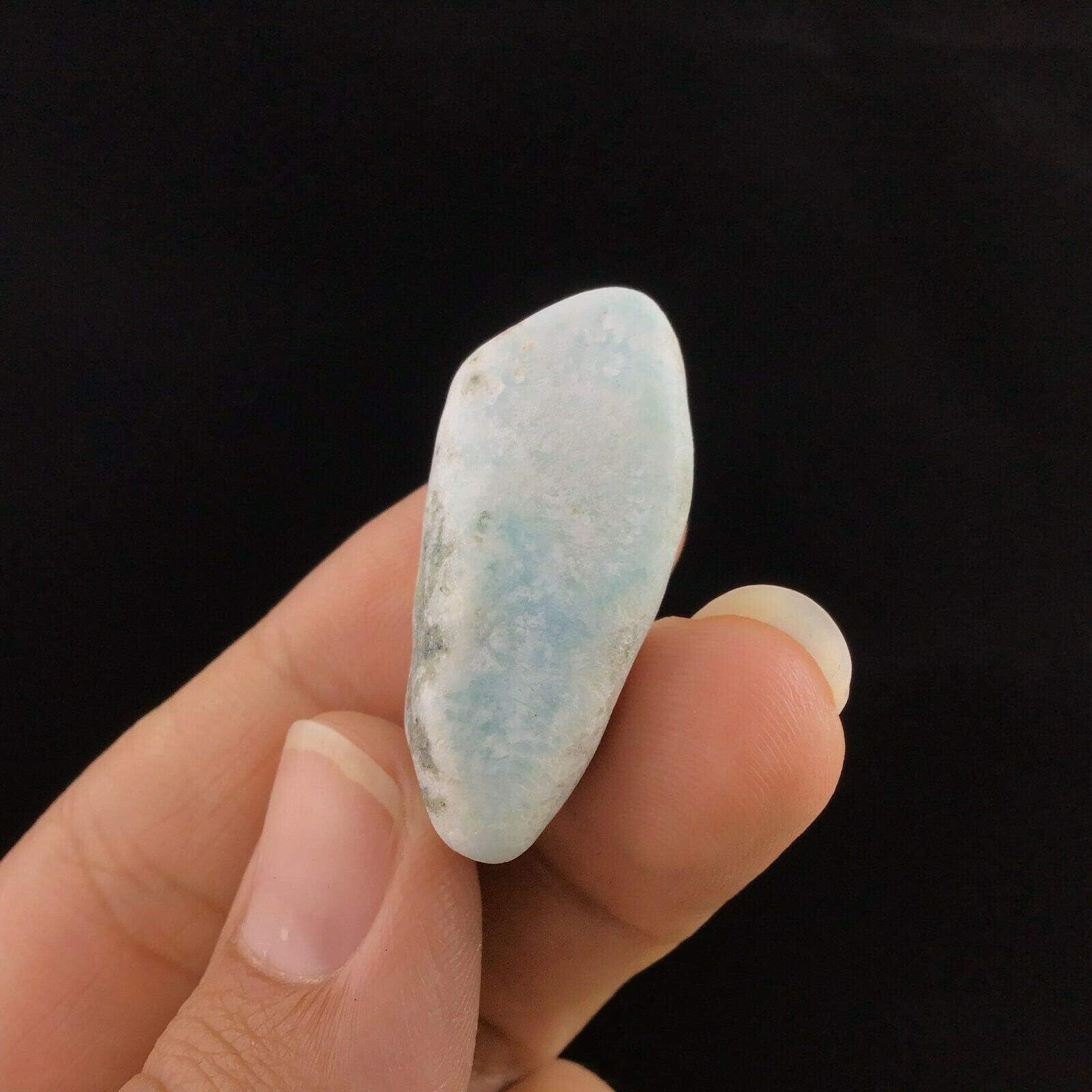 Tumbled Larimar Specimen 34mm 11g 1903-286 Pectolite Stone Crystal Metaphysical SD-1361