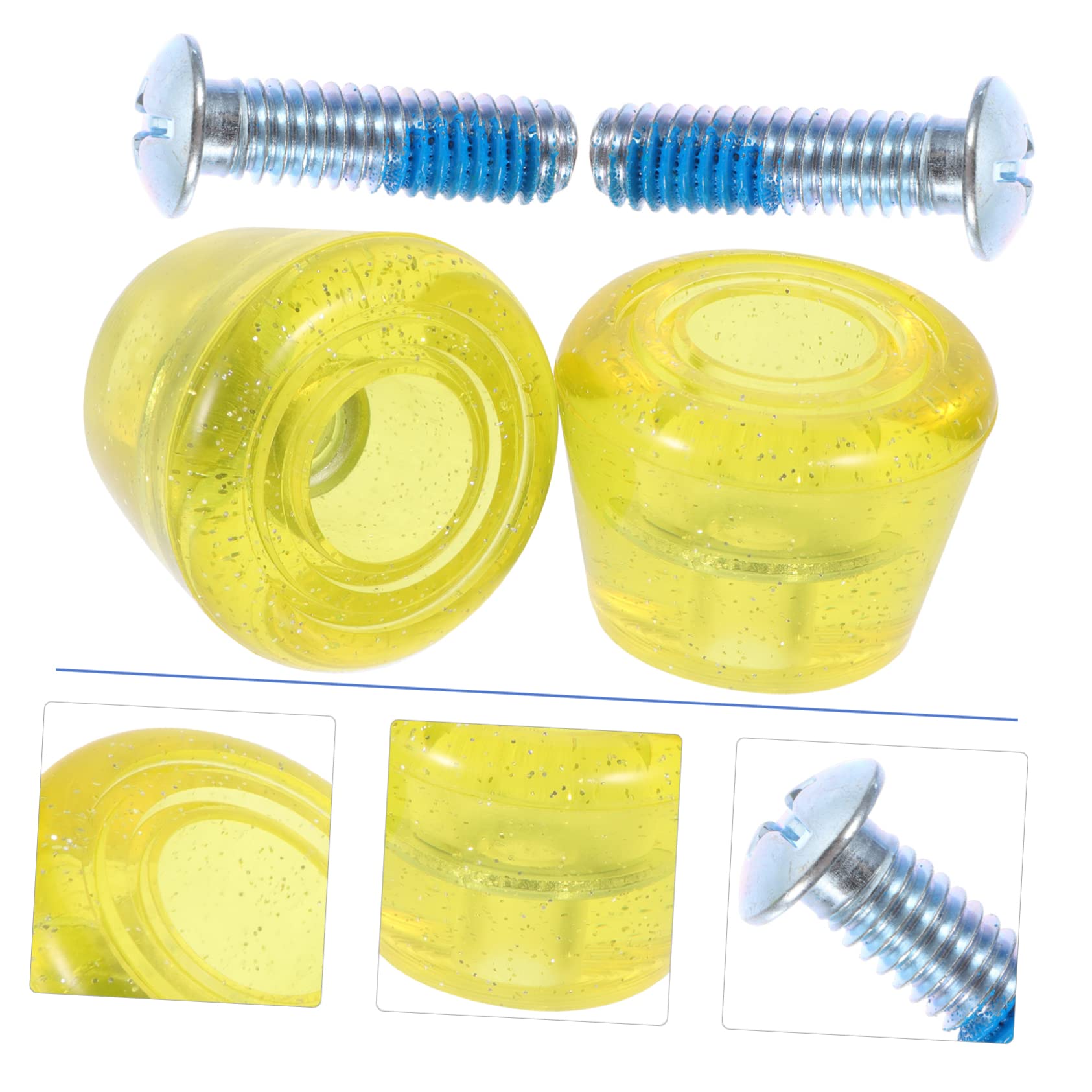 HANABASS Roller Skates Brakes Replacement Portable Skate Stoppers Professional Toe Stops Sturdy Pu Material Easy to Install