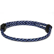 BORED? PARACORD! Adjustable Paracord Sport Bracelet Handmade with Black or White Slides - Over 300 Colors 4" - 9.5" Adjustable