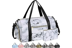 Gym Bag for Women Cute Large Shoe Compartment Waterproof Sports Duffle Bag