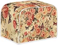 Vista 8 de doginthehole Cubierta para tostadora de libélula para cocina, fundas de electrodomésticos pequeños, estilo bohemio, para microondas, tostadora