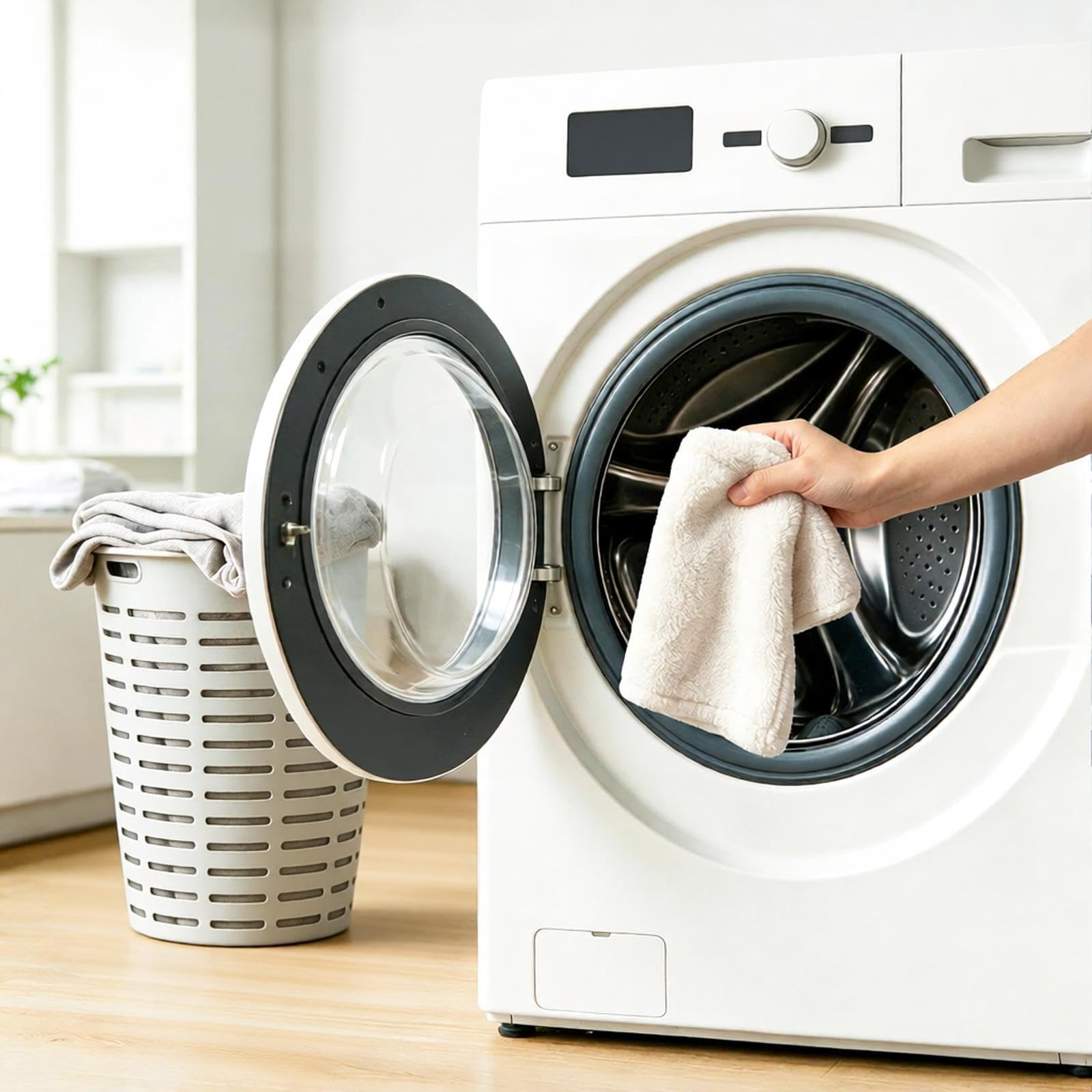 Chauffe-pieds électrique haut avec poches de pieds séparées, sangle élastique, chaussons chauffants pour homme et femme, chauffage rapide, 6 niveaux de température, 4 réglages de minuterie