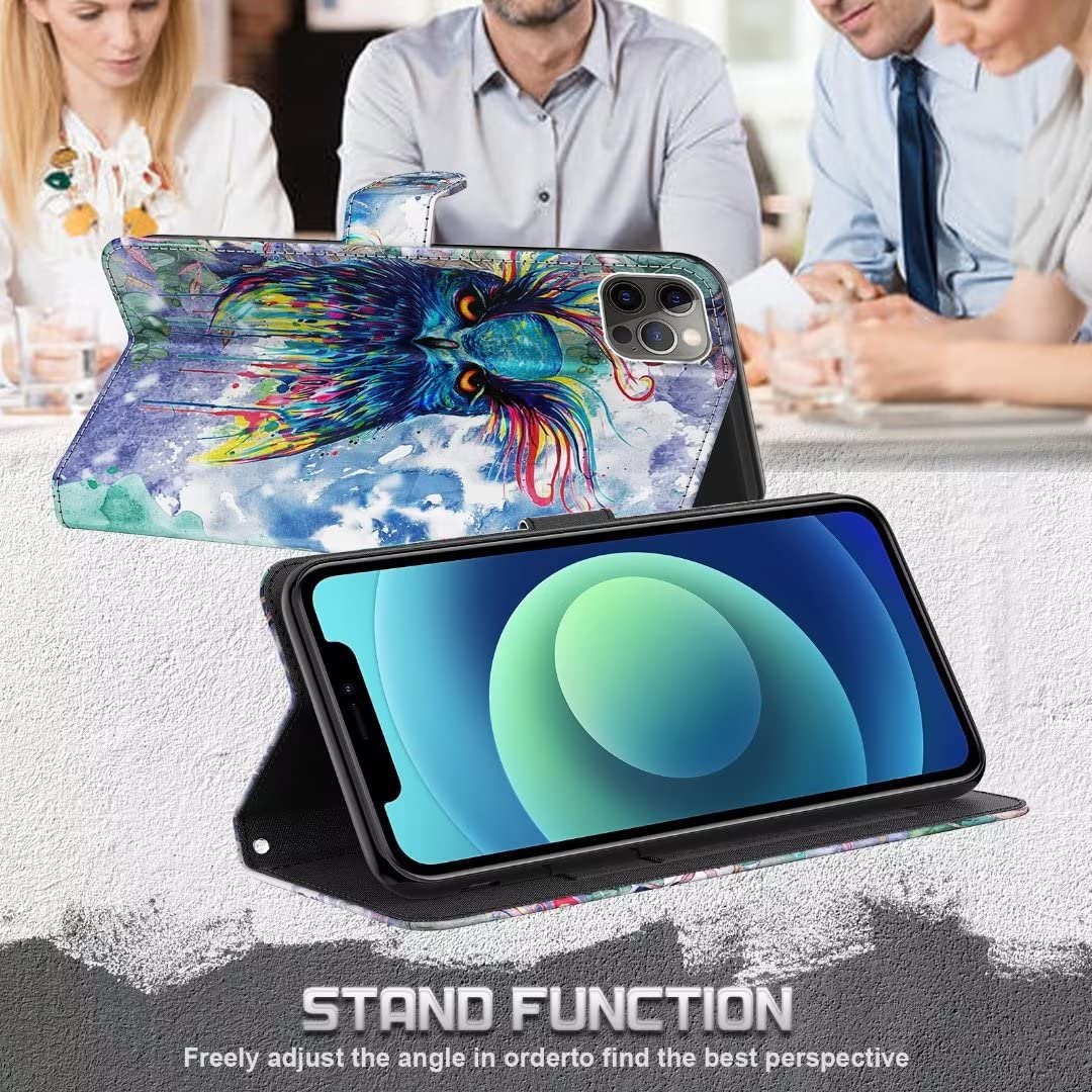 Betterfon Custodia Portafoglio In Pelle PU Per Xiaomi 13T / 13T Pro - Con Leggio E Slot Per Carte, Nero