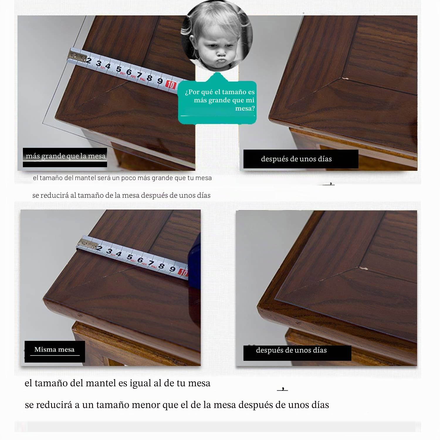 Protector de Mesa Transparente de 90 x 160cm,PVC Portada de la Tabla,2 mm,para Cocina Comedor Muebles de Madera Cubierta Mantel