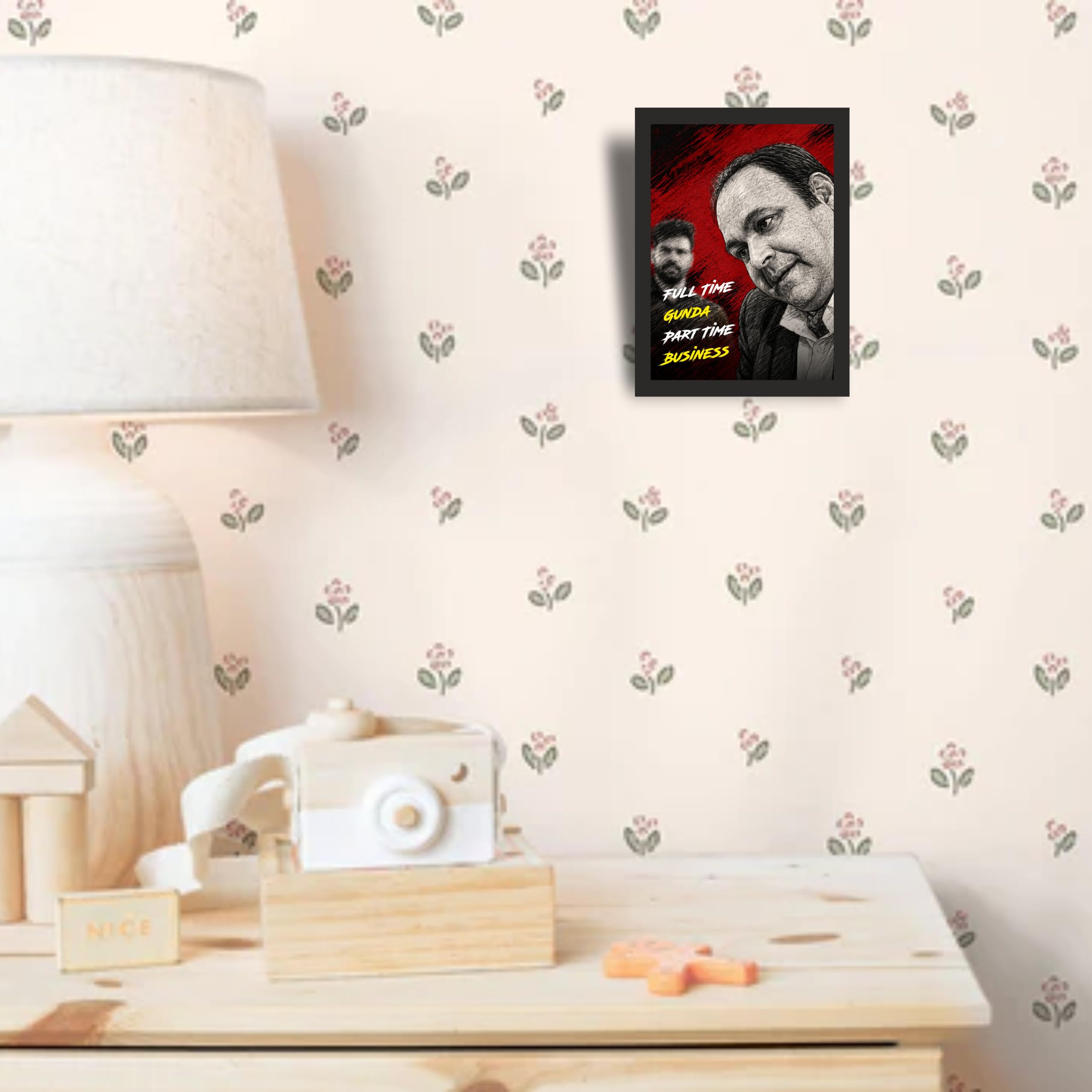 Sapne vs Everyone Full Time Gunda Photo Frame A4 Black