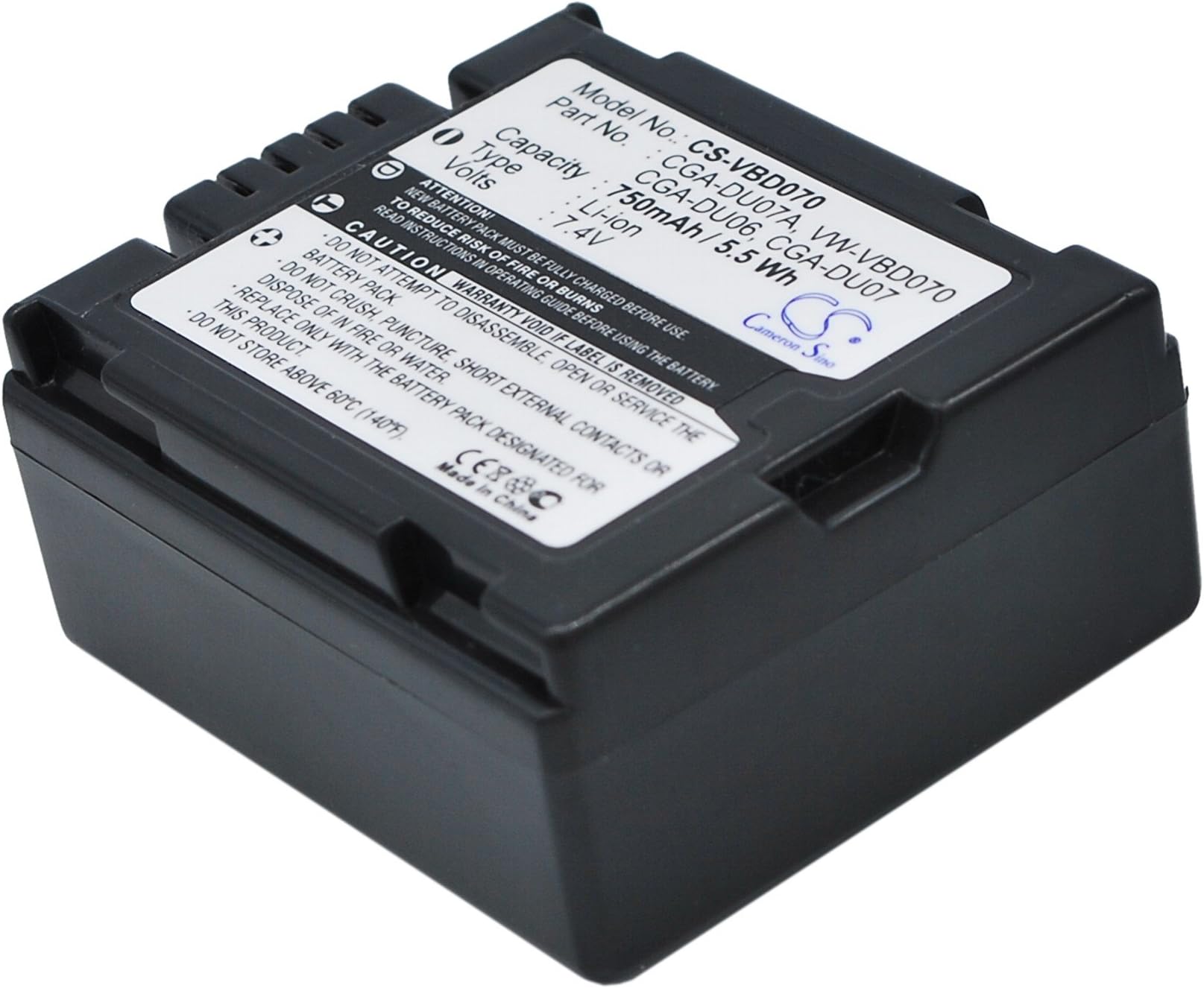 Battery for Hitachi DZ-HS500E, 7.4V, 750mAh, Li-ion