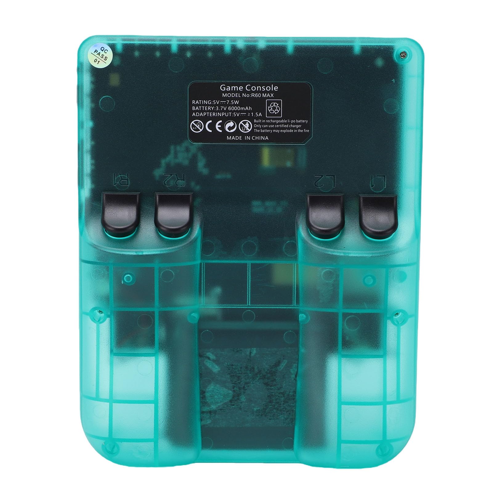 Wakects Console di Gioco Portatile, Console di Gioco retrò con Schermo HD da 6 Pollici, Doppi Joystick RGB, Memoria da 128 GB, Batteria da 6000 MAh, Dispositivo di Portatile per Viaggi e in Famiglia