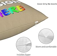 Vista 122 de Funda de almohada personalizada con nombre de texto fotográfico, funda de almohada impresa de dos lados para cumpleaños, Navidad, aniversario