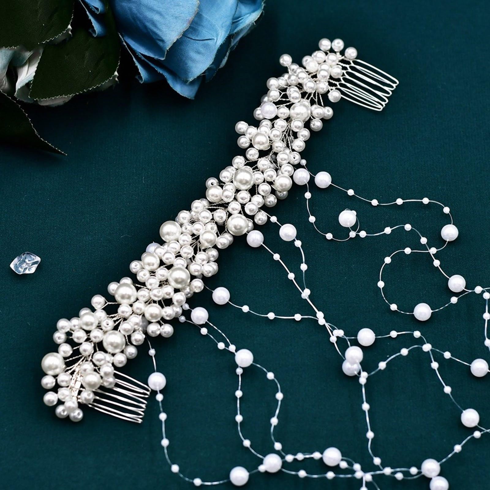Peineta para el pelo de cabeza larga, accesorio para el cabello, accesorio para el cabello, para boda, novia, mujer, accesorio para el pelo