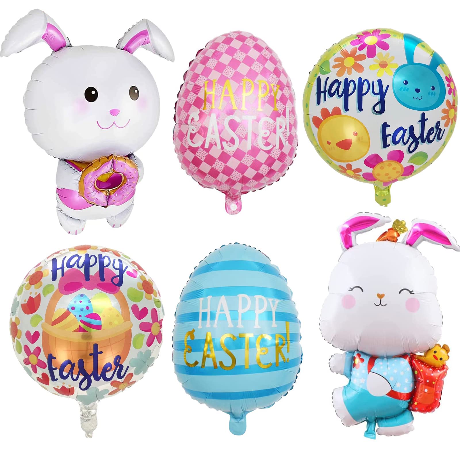 イースターバニーバルーン ウサギの頭 ホイルバルーン イースターエッグ イースターマイラーバニー 誕生日パーティー用品 デコレーショ イースターバニーバルーン  ウサギの頭 ホイルバルーン イースターエッグ イースターマイラーバニー 誕生日パーティー用品 ..., image size:1600x1600