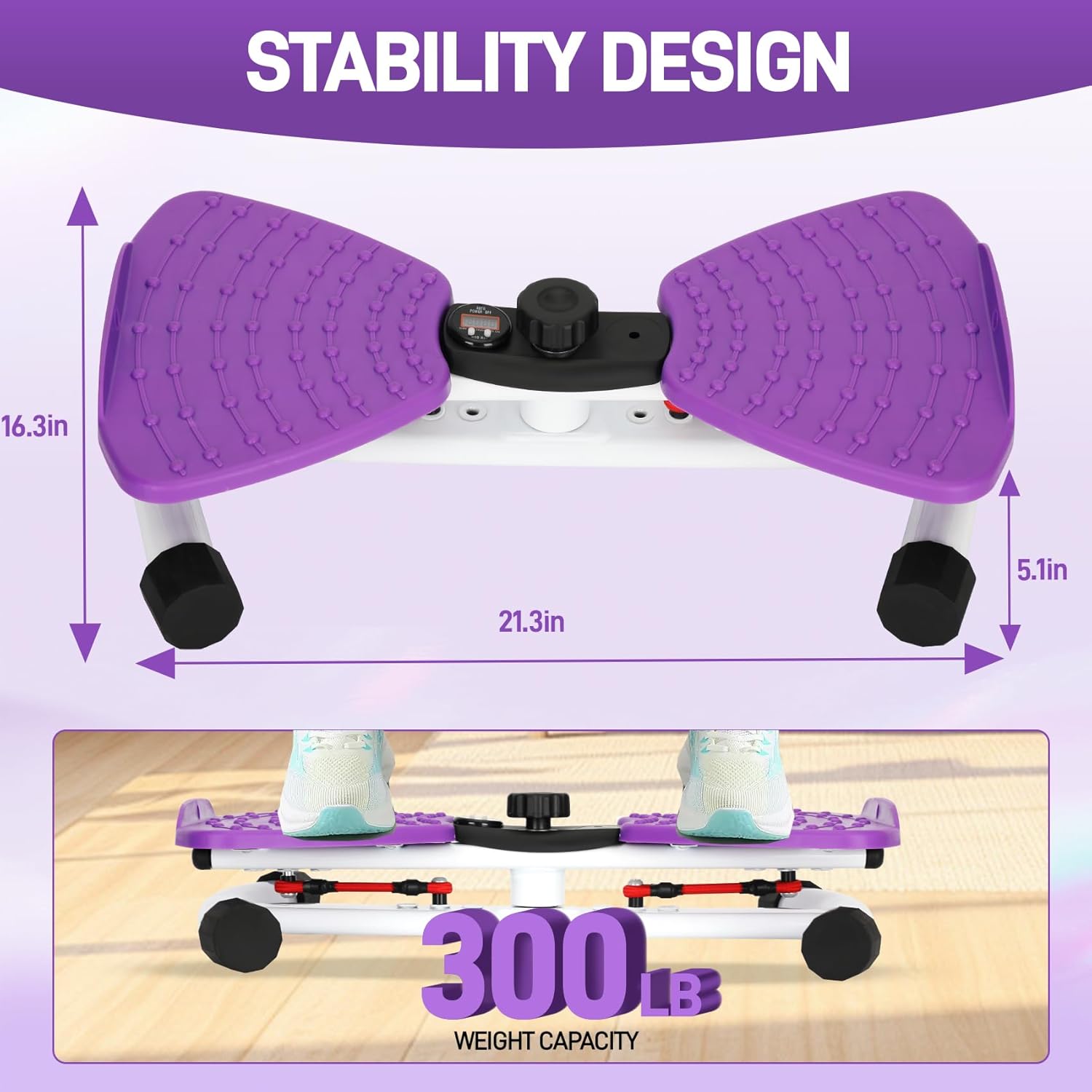 Waist Twister Machine For Home, 300Lbs Capacity Ab Twister B...