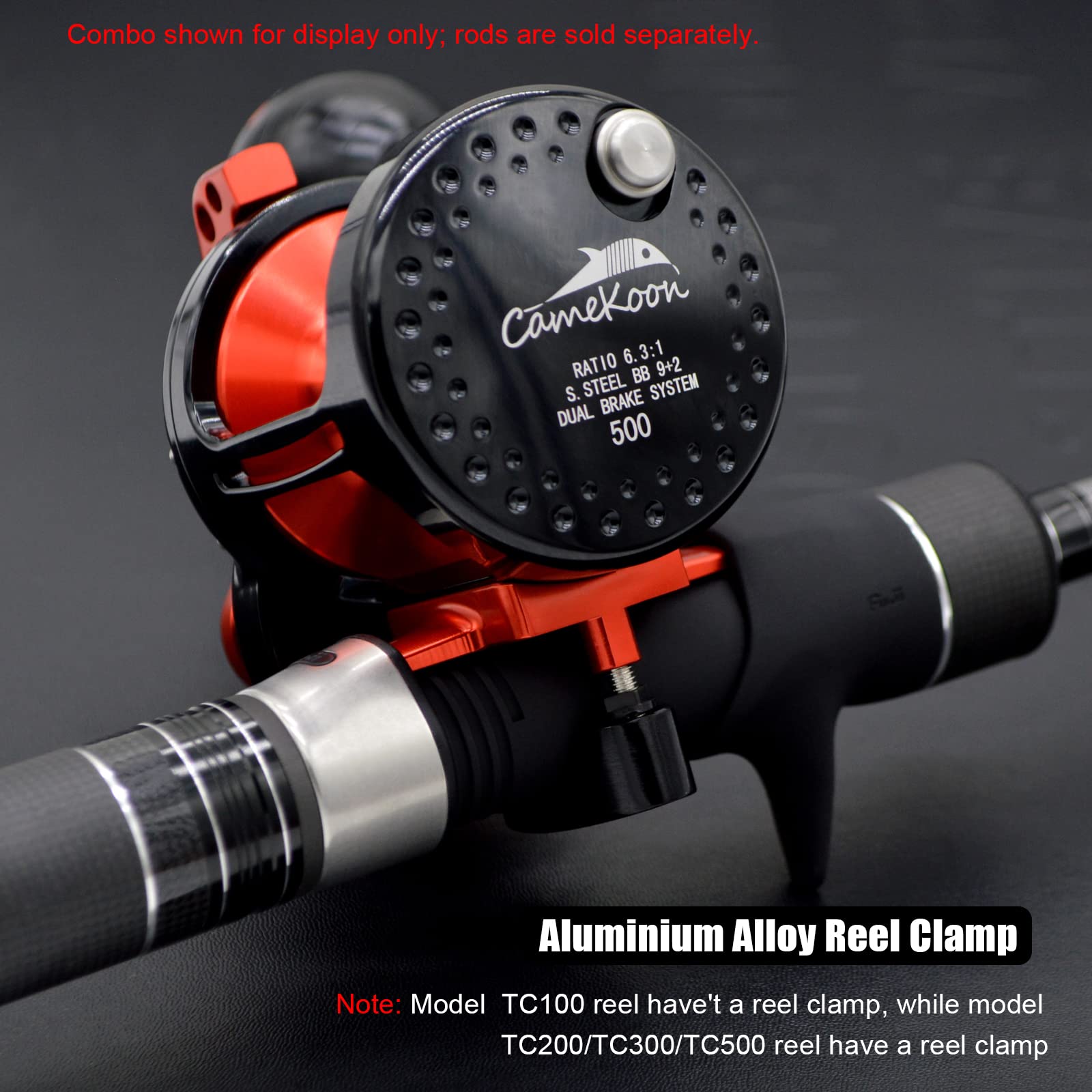 CAMEKOON Offshore Trolling Fishing Reel, 6.3:1 High Retrieve Jigging Reel, Rigid Aluminum Frame, 9+2 Stainless Steel Ball Bearings, Overhead Lever Drag Reel : Sports & Outdoors