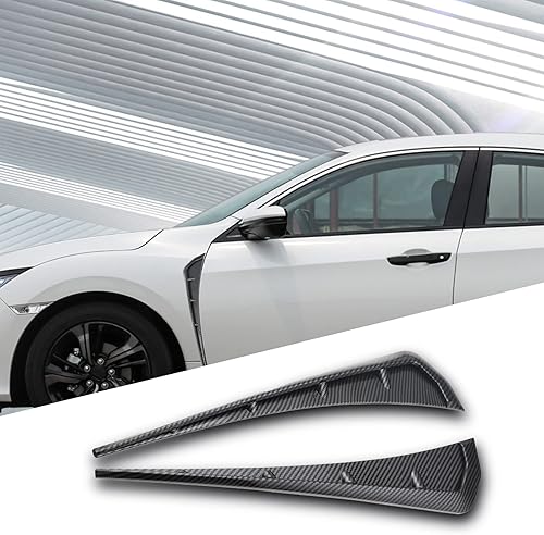 Pincuttee Adhesivo de ventilación lateral para guardabarros de automóvil, calcomanías decorativas para guardabarros, accesorios de moldura de