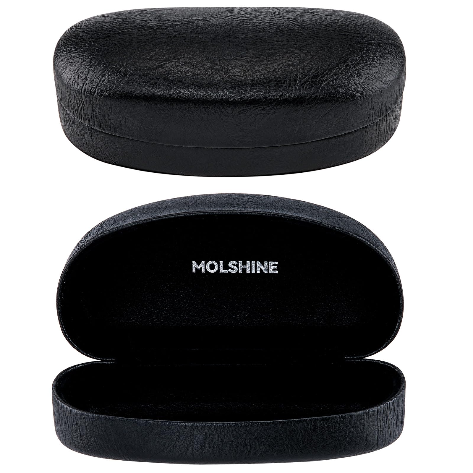 Hard Shell Sunglasses Case,Classic Large Glasses Case for Sunglass, Eyeglasses with Cleaning Cloth, Pocket-image-47