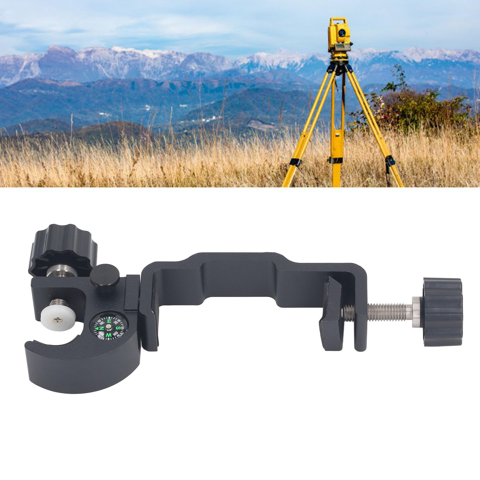 Professional RTK Pole Clamp Aluminum Alloy Universal Data Collector Bracket for Trimble