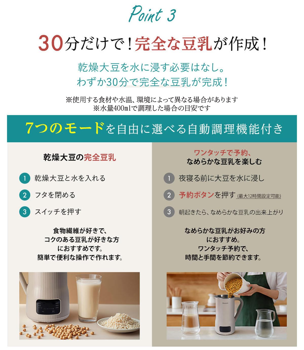 Kiralab 豆乳メーカー 800ml 新品 多機能 静音 Amazon | Kiralab 豆乳メーカー 全自動 濾過不要 本格豆乳 家庭用 正規