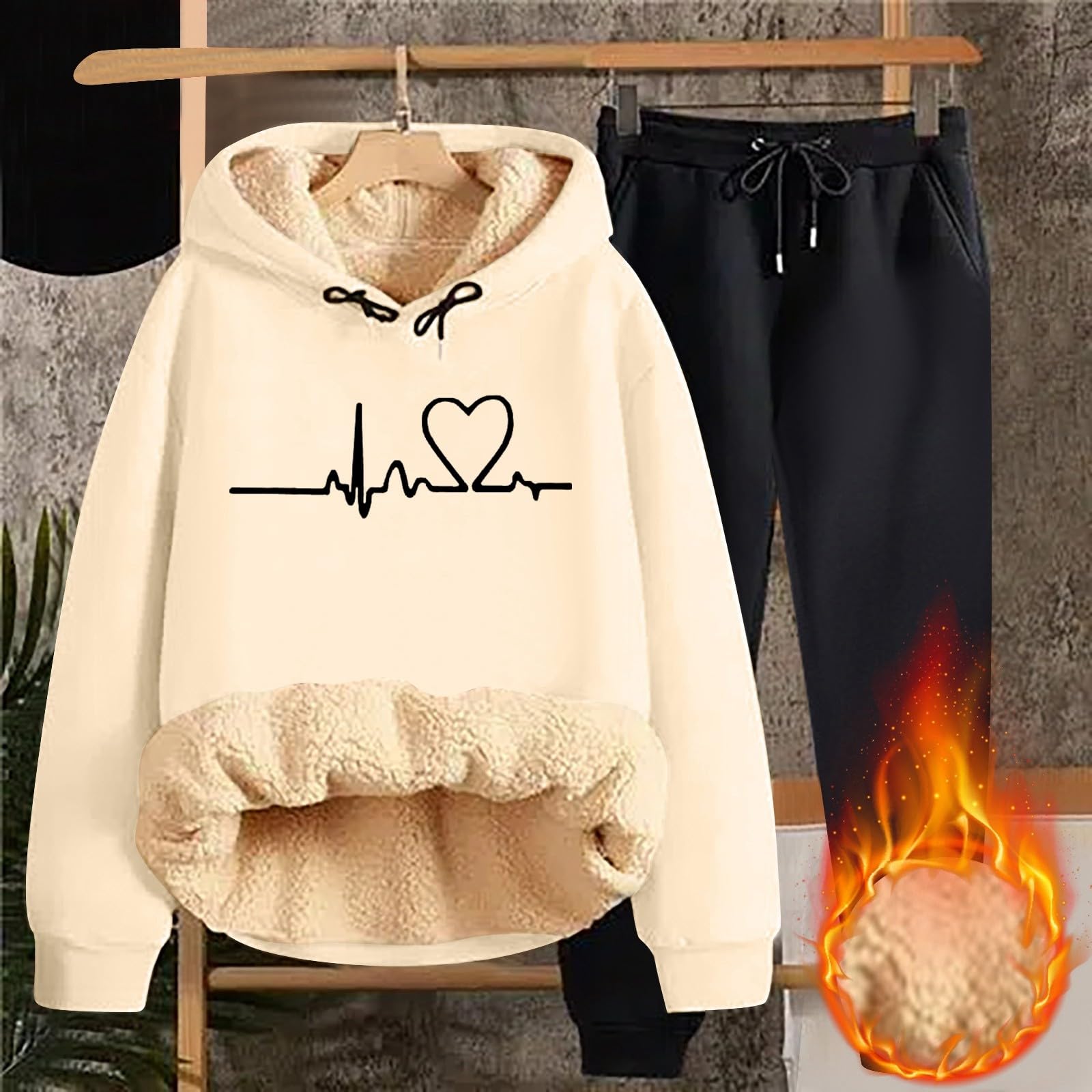 Set di 2 pezzi da donna in cotone con top e pantaloni coordinati Loungewear morbido, traspirante, leggero, vestibilità ampia, abbigliamento morbido A41