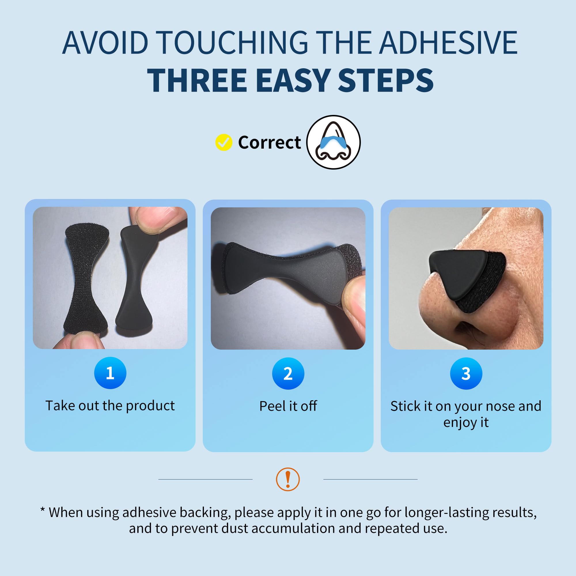 Anti Snoring Nose Clips kit, Nasal Strips for Sleep 4 Sizes 60 Tabs — Amazon image 4