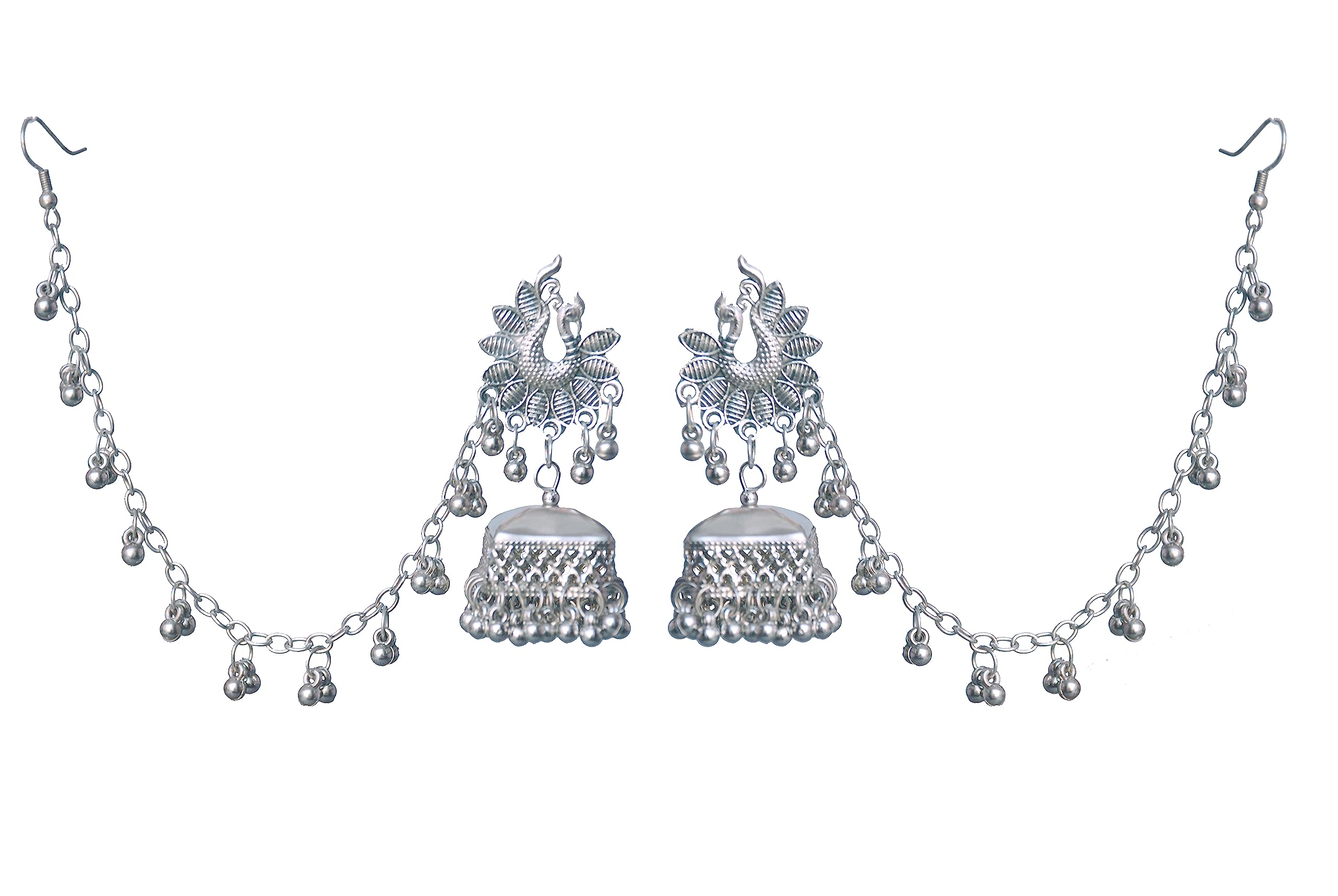 See full amazon price history chart for Mehpriye Shimmering Silver Plated Oxidised Metal Peacock Design Bahubali Jhumki Earring for Girls and Womens Mehpriye Shimmering Silver Plated Oxidised Metal Peacock Design Bahubali Jhumki Earring for Girls and Womens (B09P58DVYN) Amazon Price History, Amazon Price Tracker