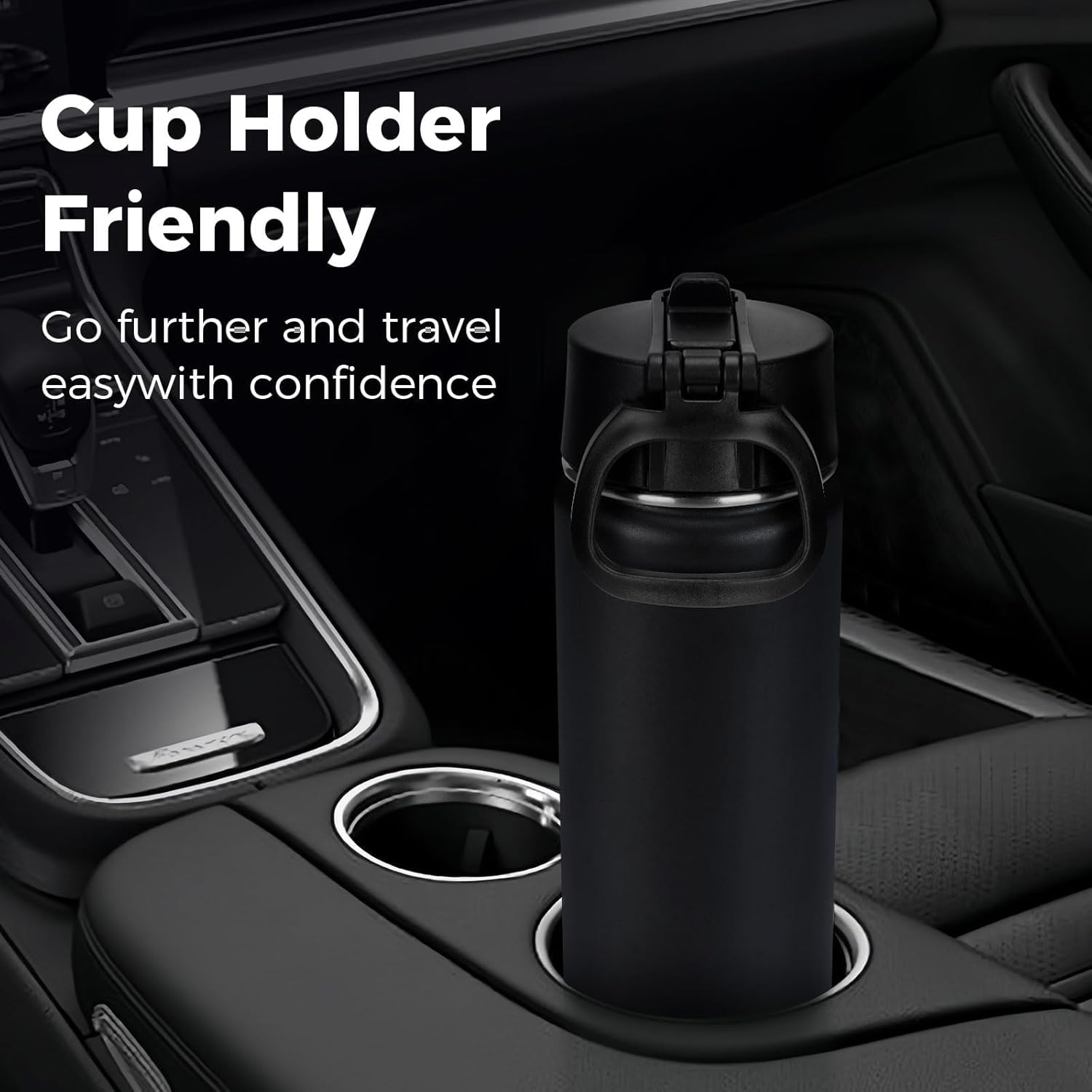 Neihepal 22 oz Insulated Water Bottles Bulk, Double Walled Vacuum Stainless Steel Water Bottle Multipack with Leak Proof Straw Lid for Men, Adults, Kids, Gym, Sports (Mix,4 Pack) - Image 6