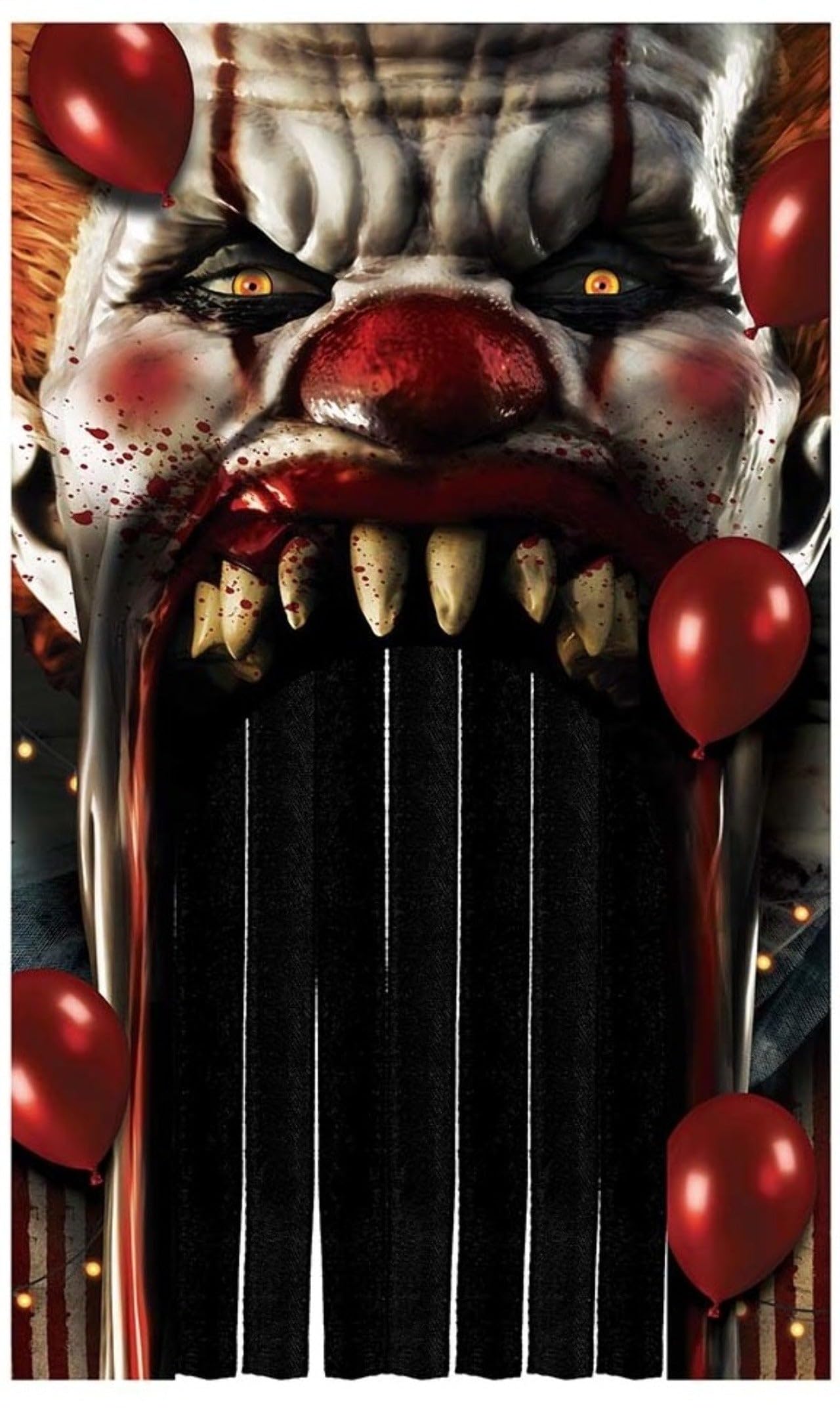 FIESTAS GUIRCA Horror Clown Curtain