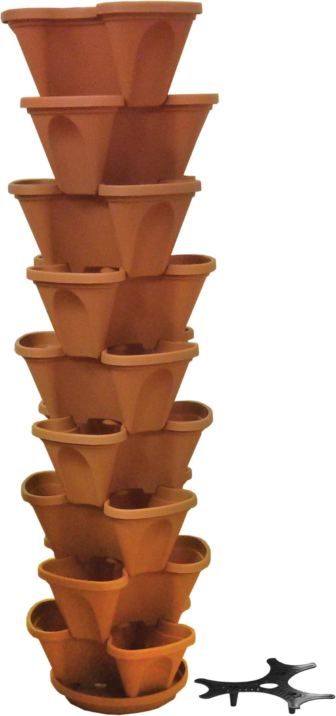 Nancy Janes Stacking Planter, 12-Inch, Terracotta, 9-Pack