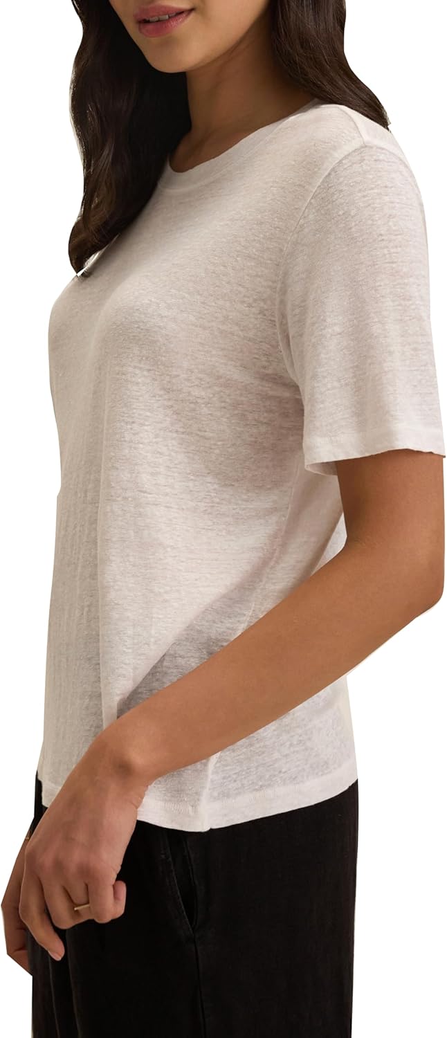 Velvet by Graham & Spencer Women's Heritage Linen Knit T-Shirt by Cleo Wade - Image 2