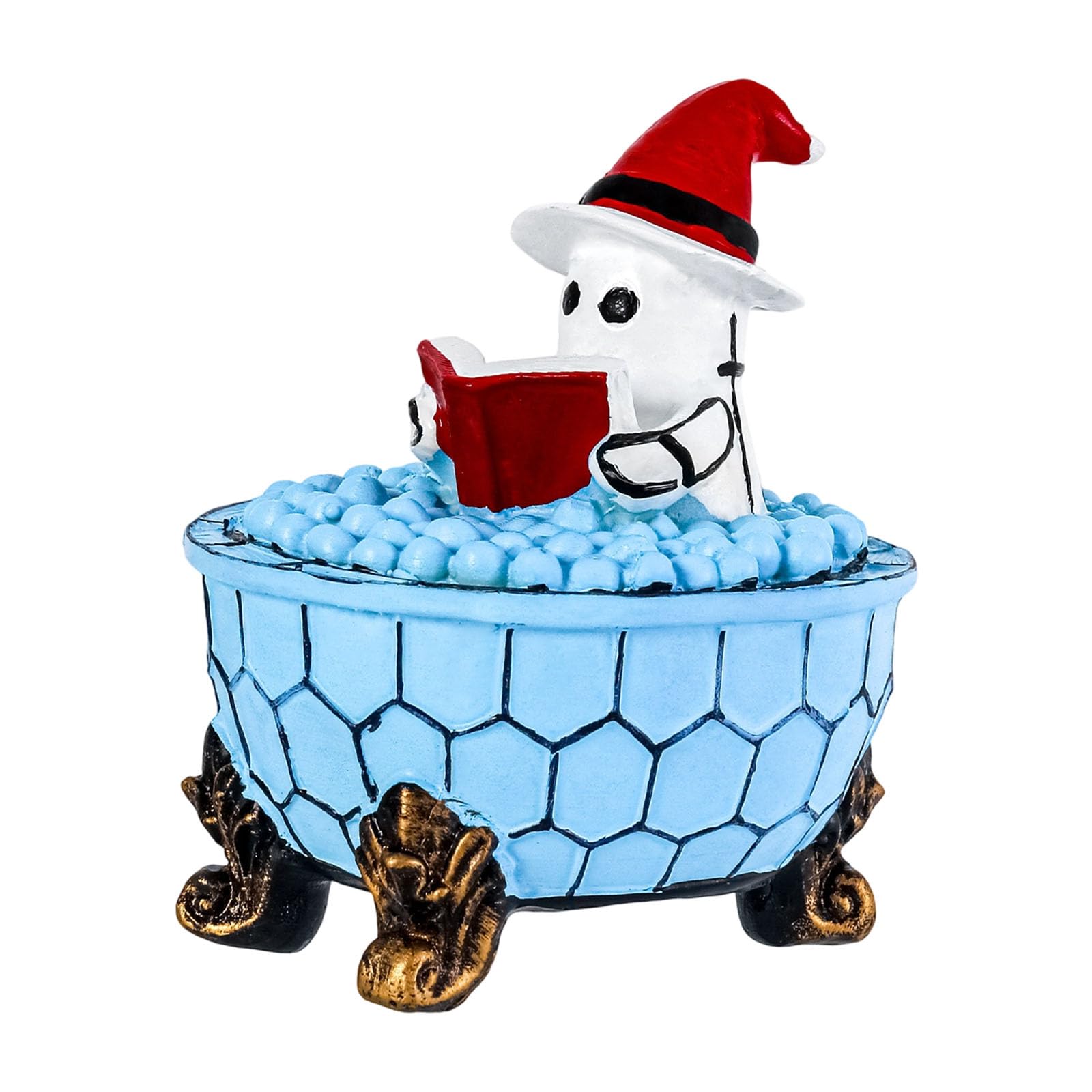 Elnwnnkc Specters Themed Resin Bath Lamp Waterproof Feature Creates Enchanting Atmospheres LED Bedsides Lights for Festival Event Waterproof Bathroom Party Lighting