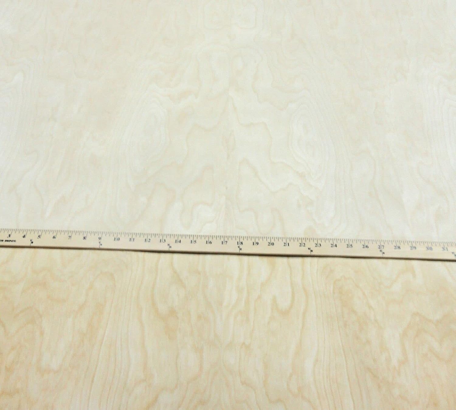 Birch White Wood Veneer 48" x 96" with Paper Backer A Grade Quality 1/40" Thick
