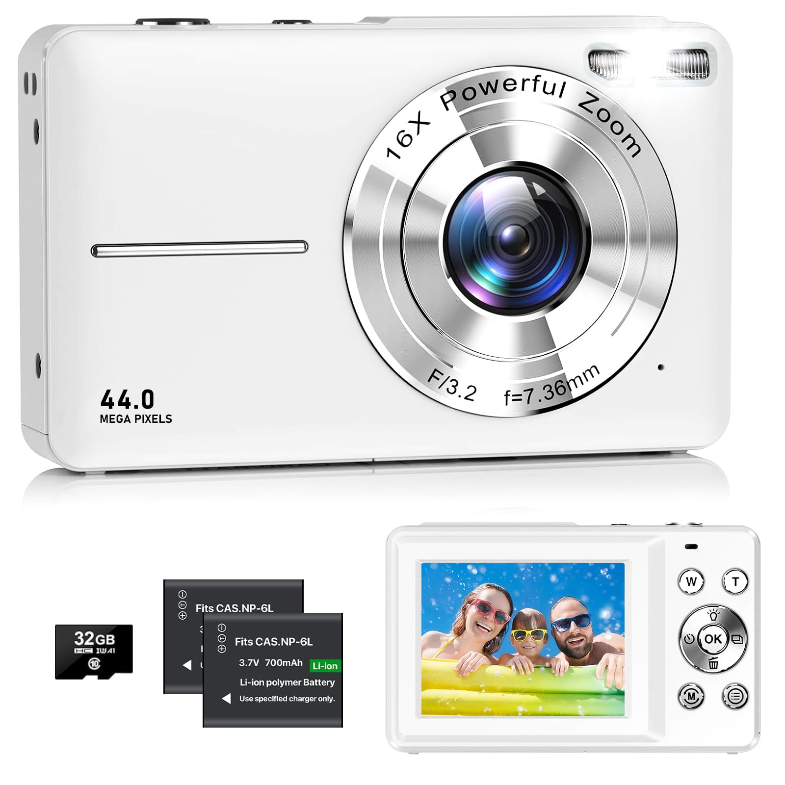 Amazon | デジカメ FHD動画撮影 4400万画素 デジタルカメラ オート