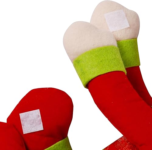 Miniatura 3 de Decoración navideña para árbol de elfo, decoración única y divertida de peluche de elfo para árbol de Navidad, botella de vino, adornos de cortina,