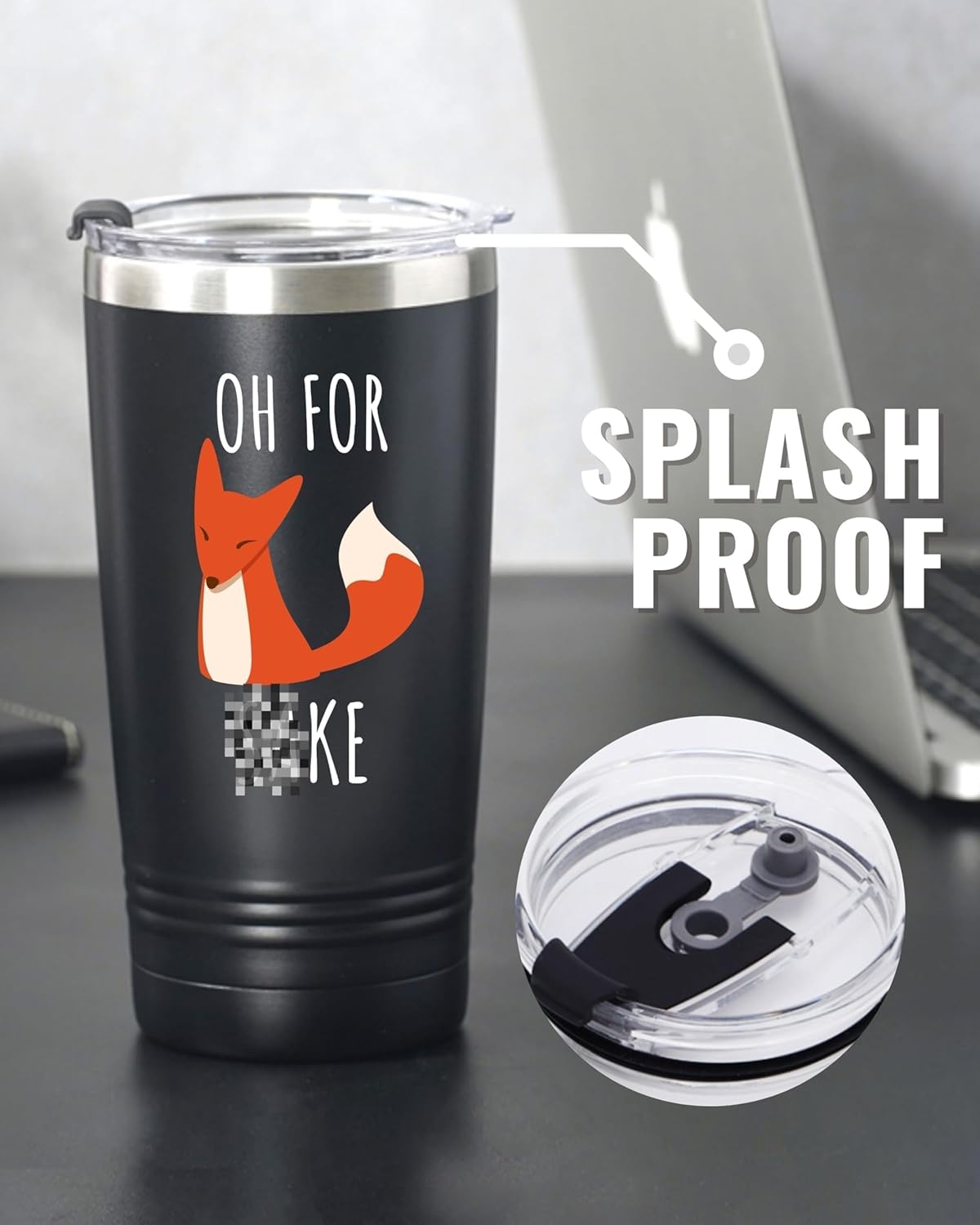 Onebttl Fox Gift, Gifts for National Fox Day, Birthday and Christmas, Stainless Steel Insulated Tumbler - Image 3