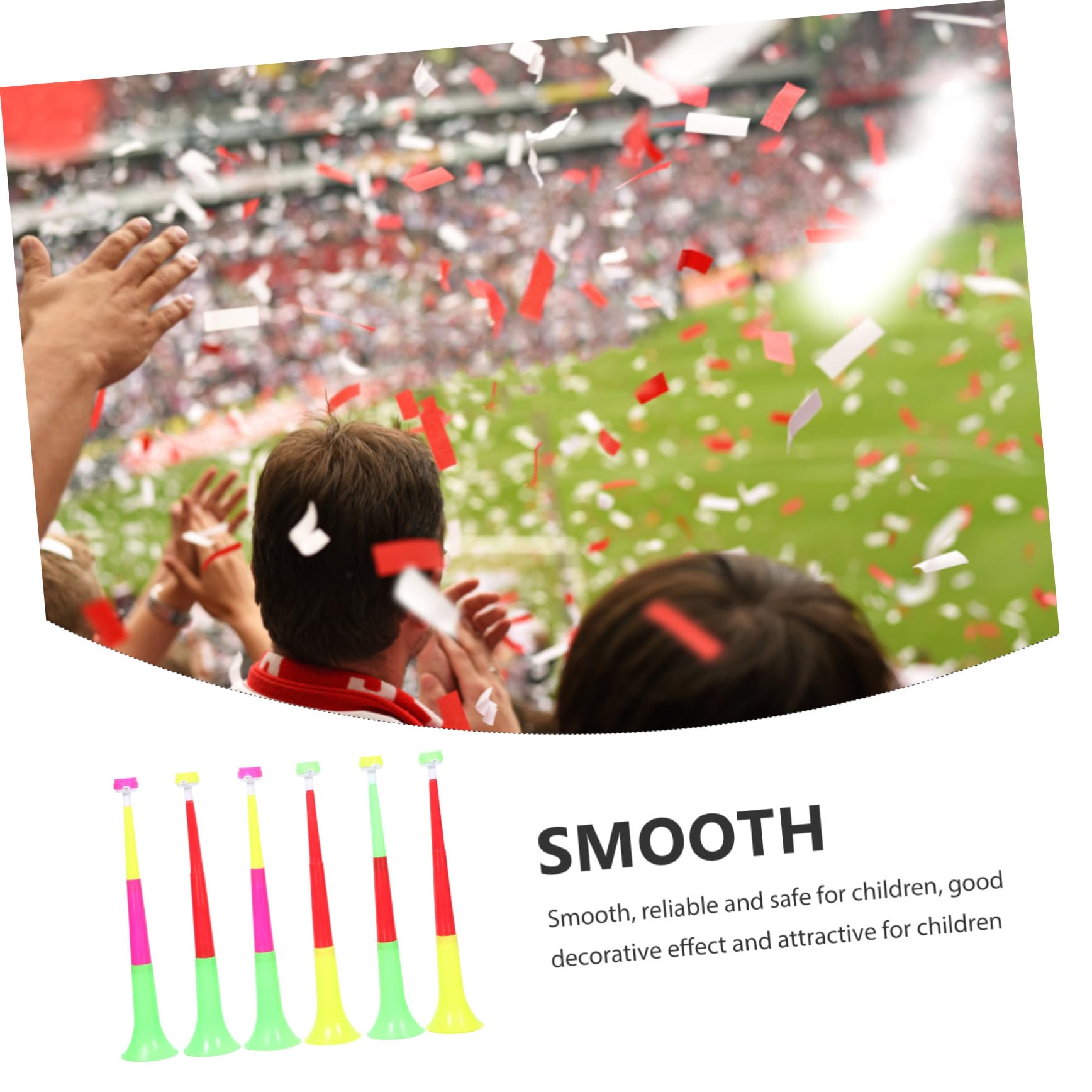 6 Pcs Game Cheering Props Football Horn Toy Soccer Playthings Set Noise - View #9