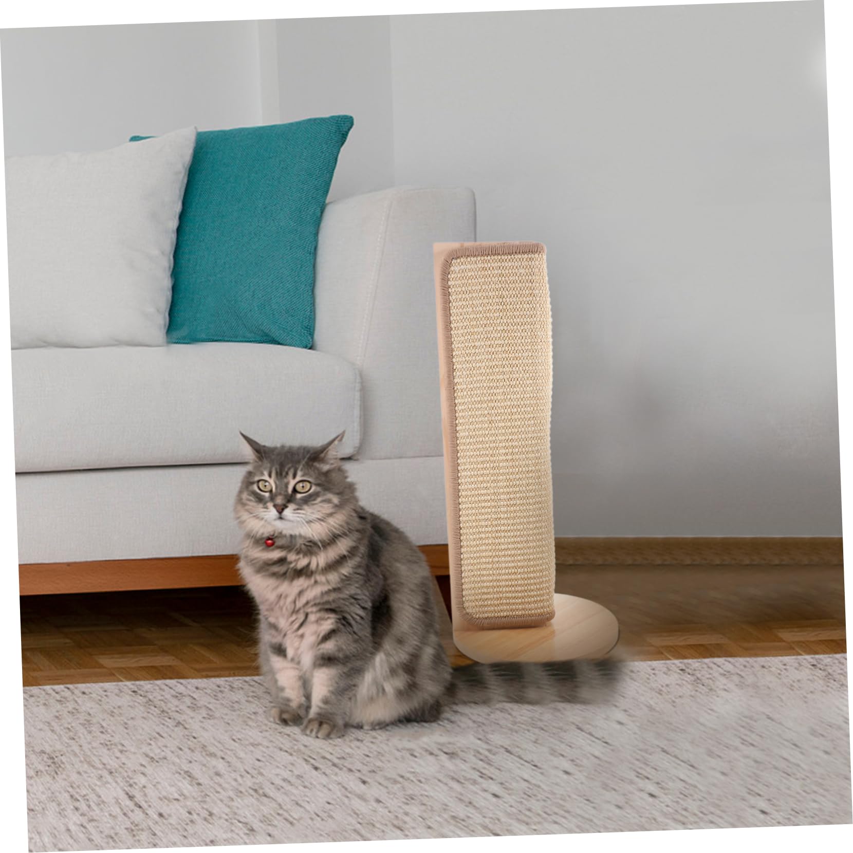 Rascador Sofa Gatos Esquina de Sisal Natural, Protector de Esquinas y Muebles Que Previene Arañazos, Fácil de Limpiar y Adecuado para Decoración del Hogar