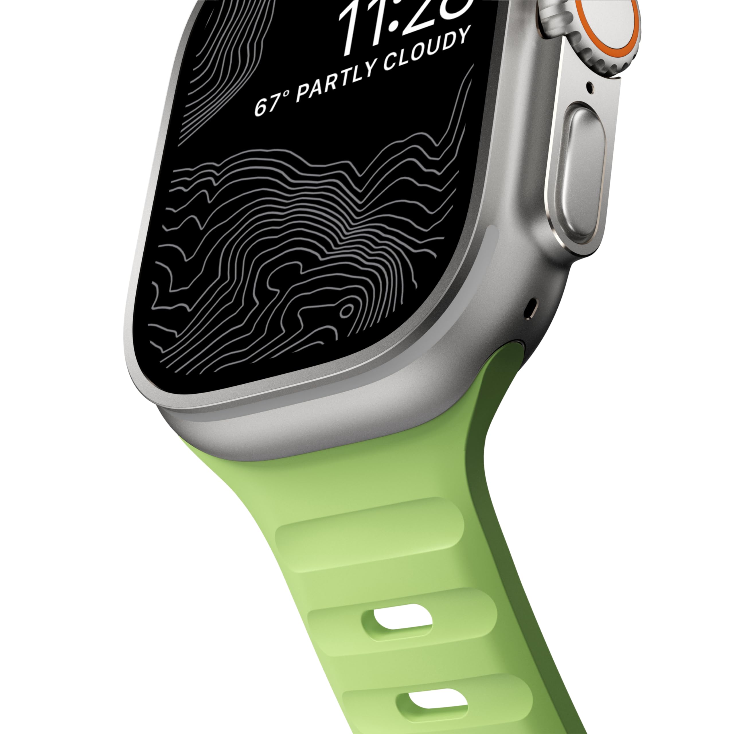 NOMAD Sport Band V2 | für Apple Watch 42/44/45mm | leuchtet im Dunkeln |strapazierfähiges, wasserfestes Uhrenarmband | Glow